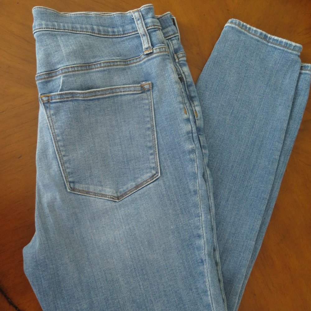 Women's J.Crew High-Rise Skinny 10" Signature Stretch Denim Light Wash Size 31